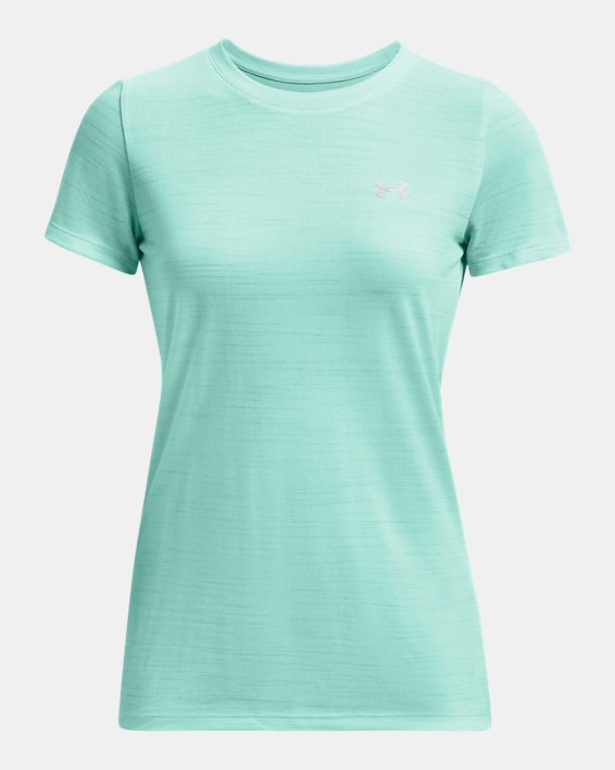 Women's UA Tech™ Tiger Short Sleeve in Blue image number 4